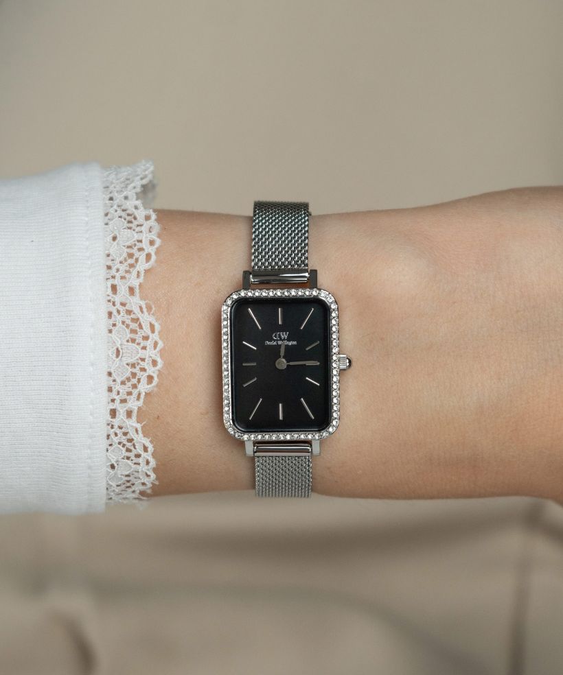 Годинник Жіночий Daniel Wellington Quadro Lumine Bezel Sterling 40