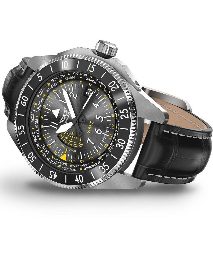 Годинник Чоловічий Aviator Airacobra GMT