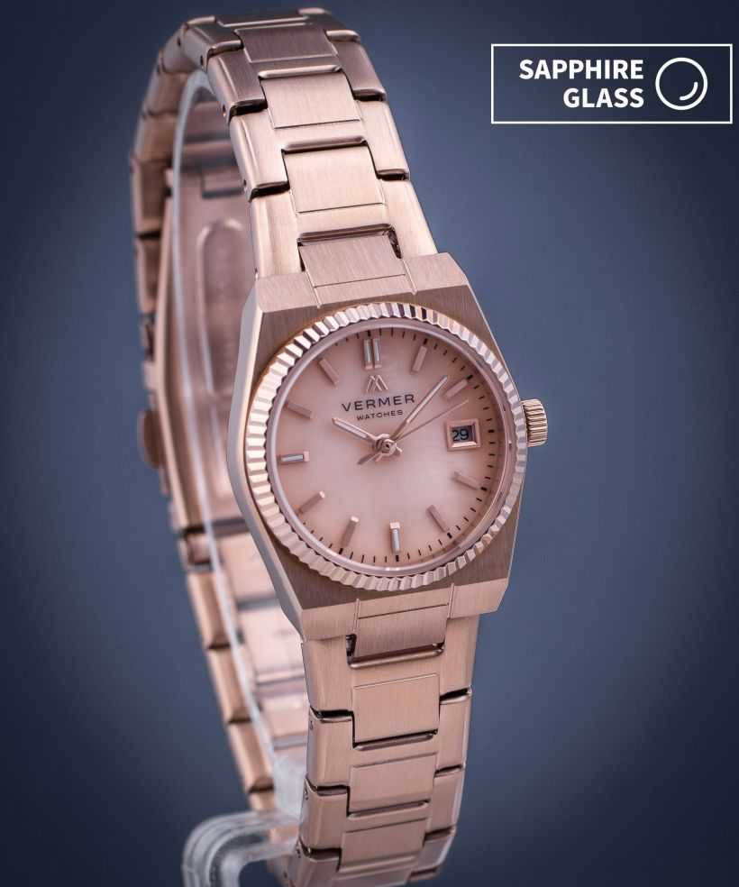 Годинник Жіночий VERMER Caspian Mini Full Rose Gold Steel