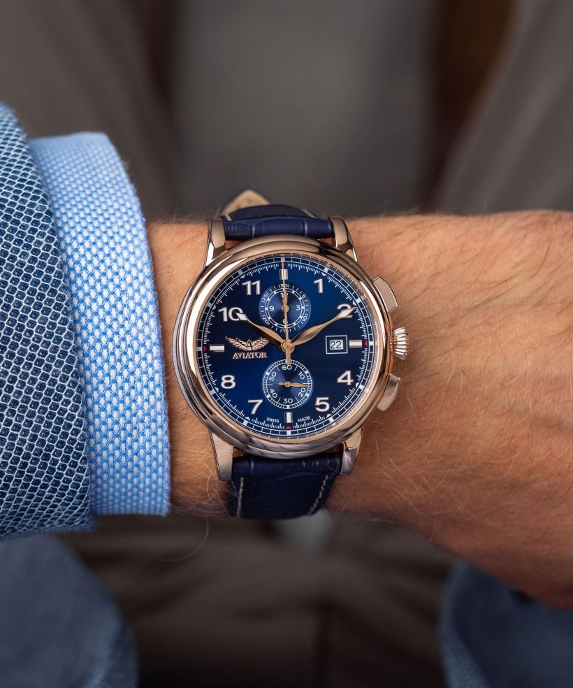Годинник Чоловічий Aviator Douglas DC-3 Chronograph Limited Edition