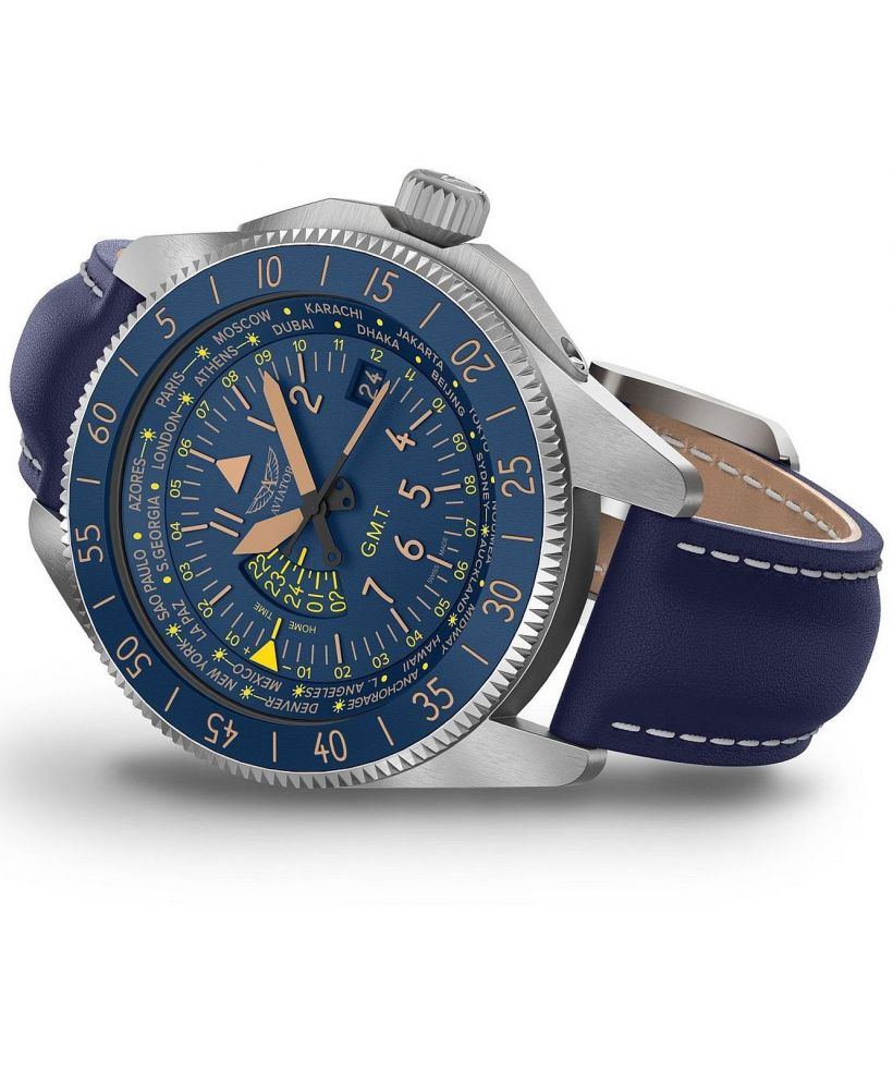 Годинник Чоловічий Aviator Airacobra GMT