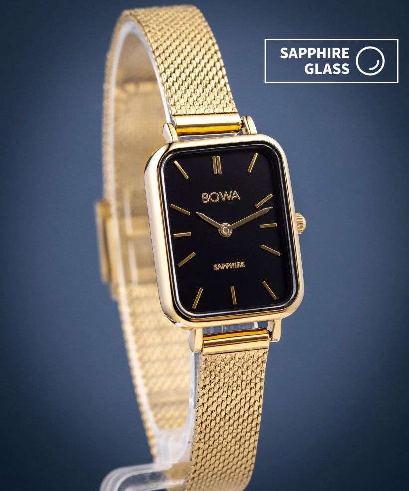 Годинник Жіночий BOWA Dubai Black-Gold Mesh 20