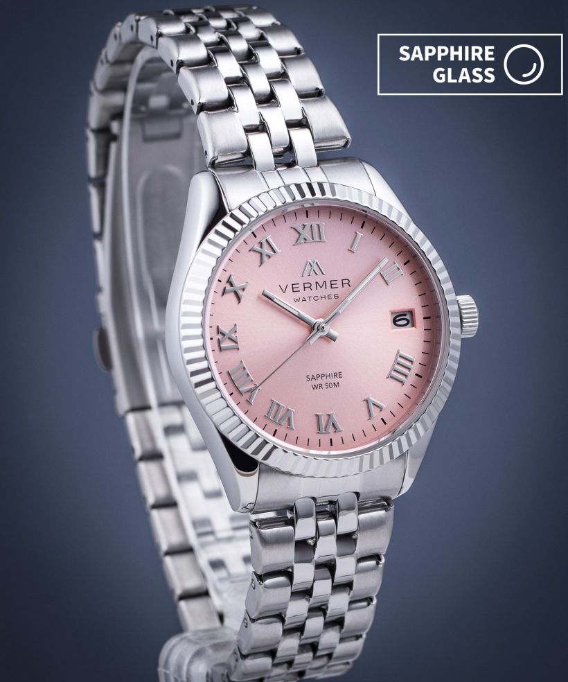 Годинник Жіночий VERMER Aegean Lady Pink Silver Steel