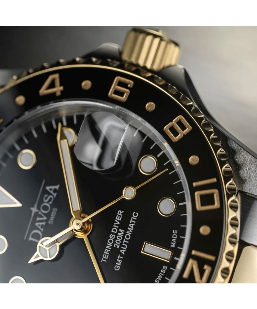 Годинник Чоловічий Davosa Ternos Ceramic GMT WaveSI Automatic