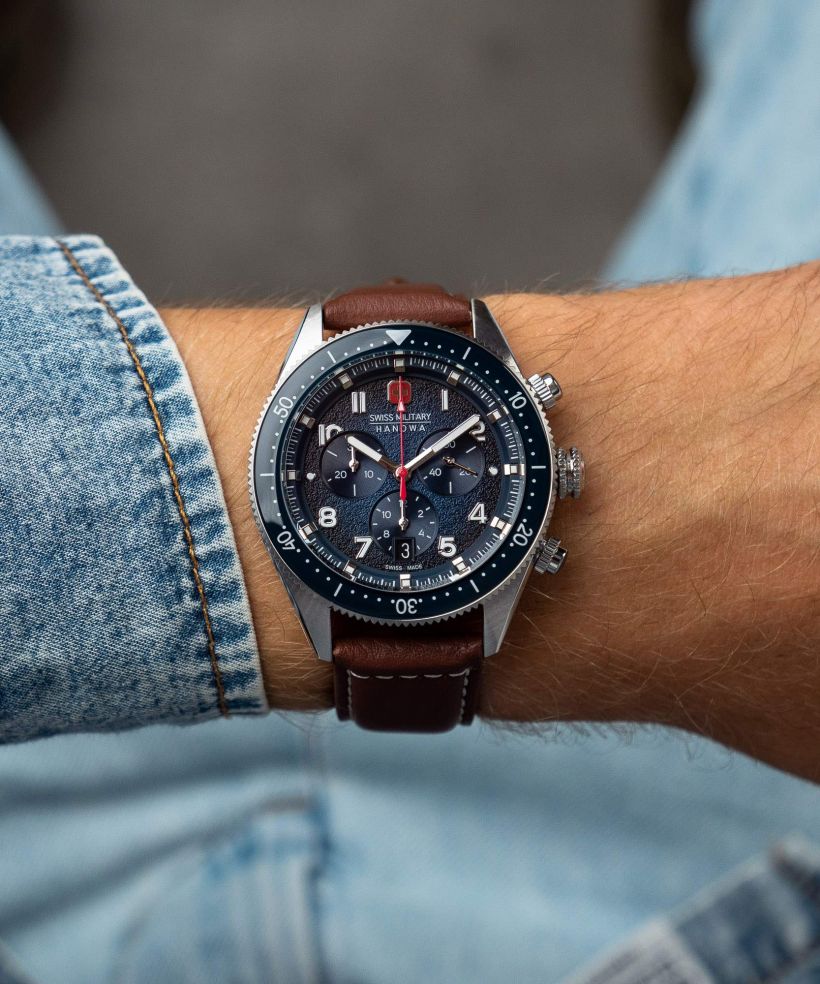 Годинник Чоловічий Swiss Military Hanowa Greyhound Chronograph