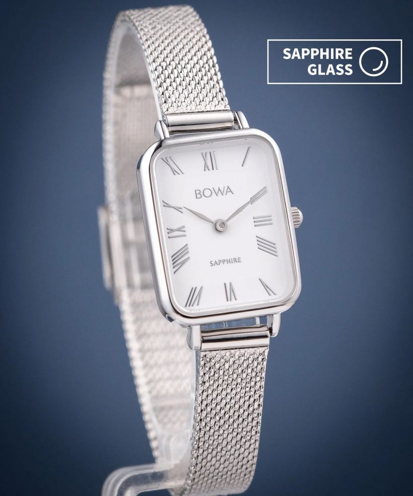 Годинник Жіночий BOWA Dubai White-Silver Mesh 20