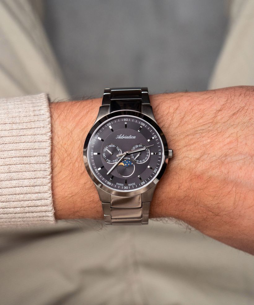 Годинник Чоловічий Adriatica Moon Phase