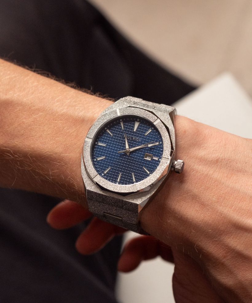 Годинник Чоловічий Paul Rich Frosted Star Dust Indigo Waffle Silver