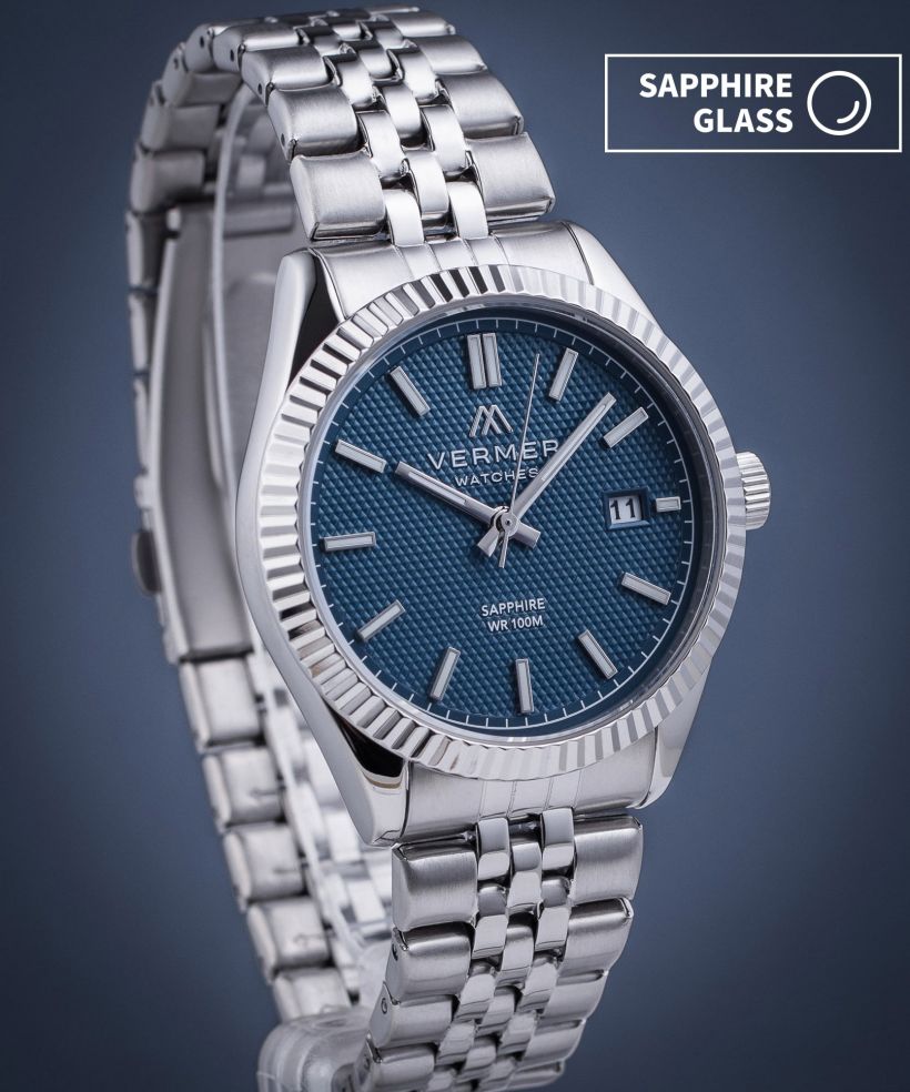 Годинник Чоловічий VERMER Ionian Blue Silver Steel