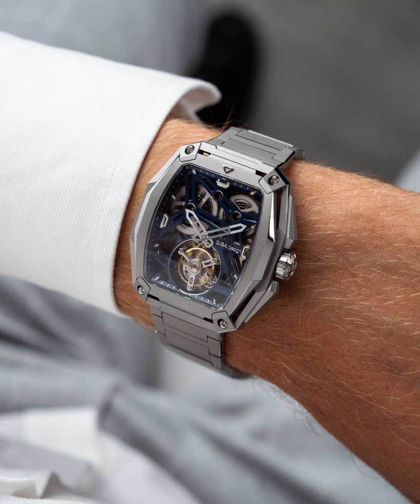 Годинник Чоловічий Ciga Design Hunter Tourbillon Series Z Automatic Titanium Skeleton