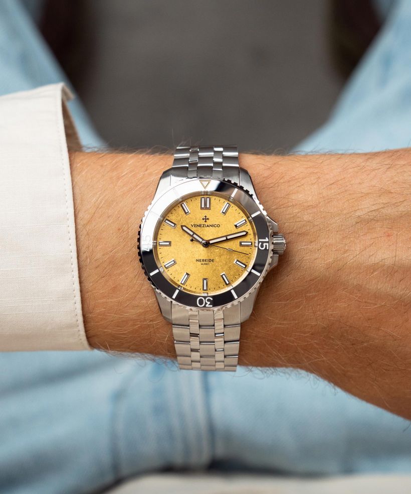 Годинник Чоловічий Venezianico Nereide Aureo Gold Automatic