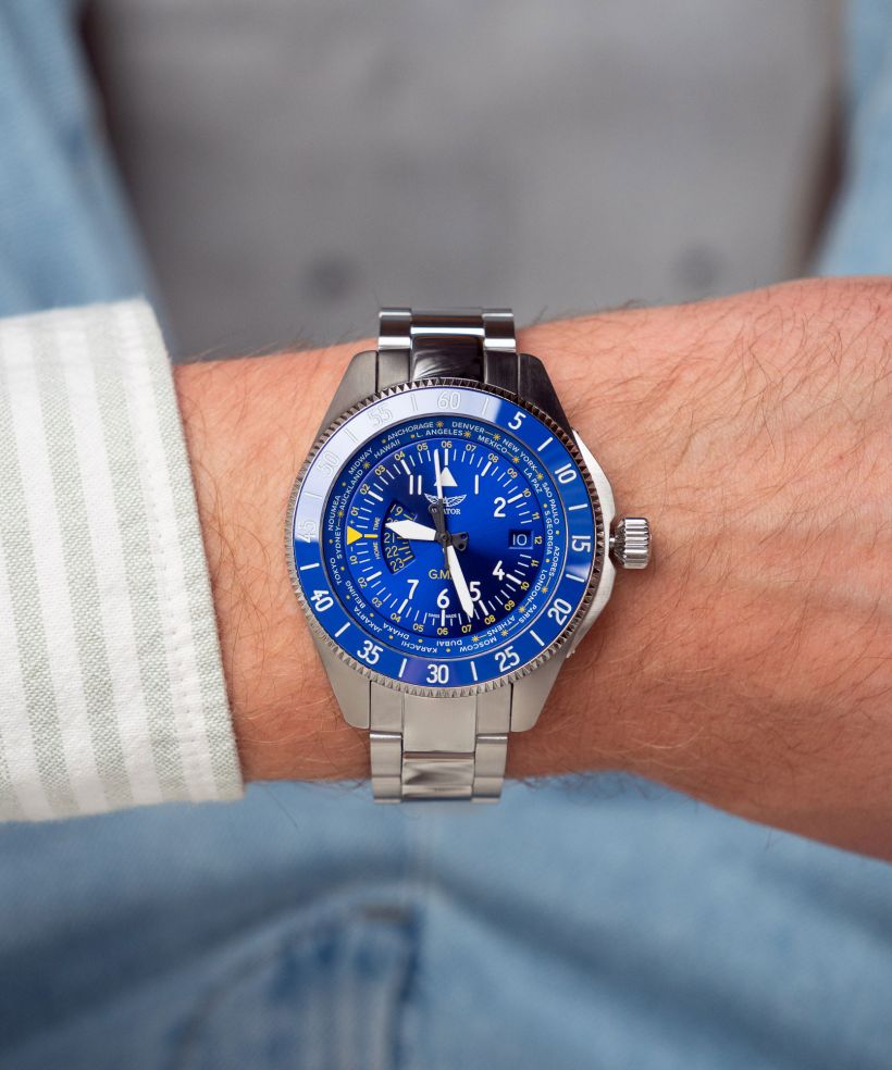 Годинник Чоловічий Aviator Airacobra GMT