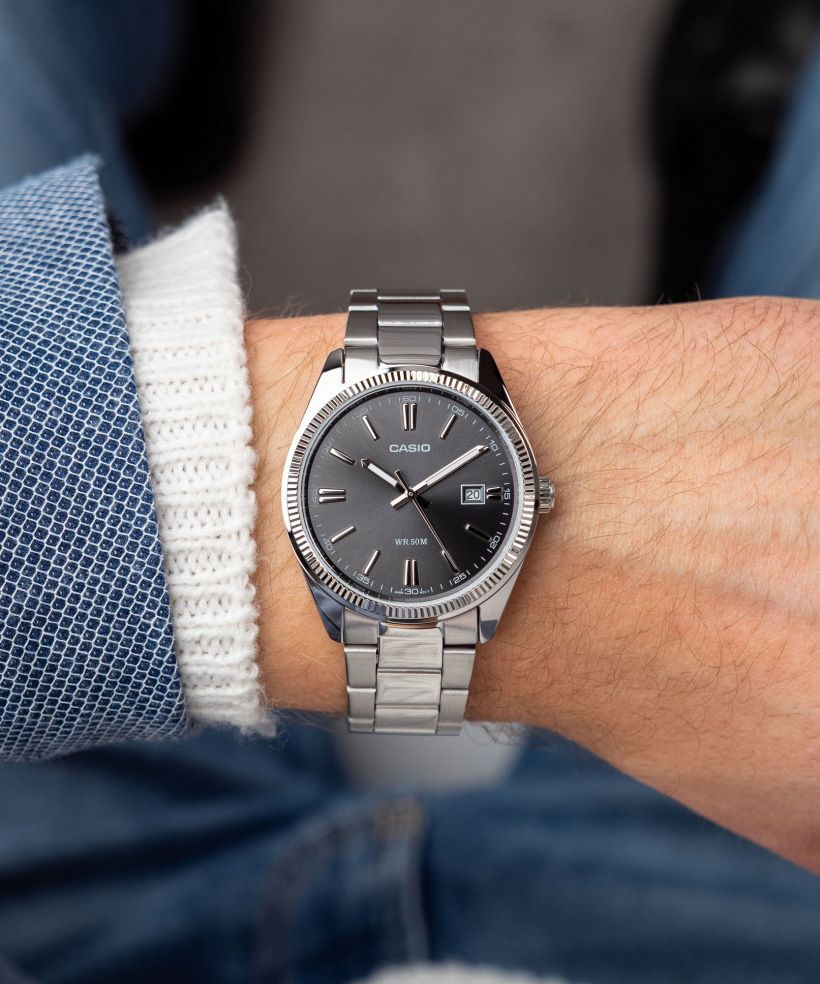 Годинник Чоловічий Casio Classic MTP Чорний