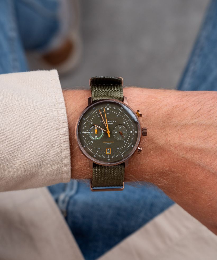 Годинник Чоловічий Sternglas Hamburg Mecha-Quartz Chrono