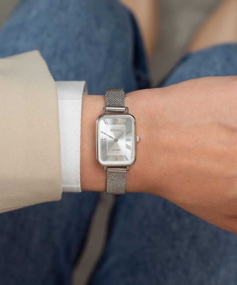 Годинник Жіночий BOWA Dubai Full Silver Mesh 20