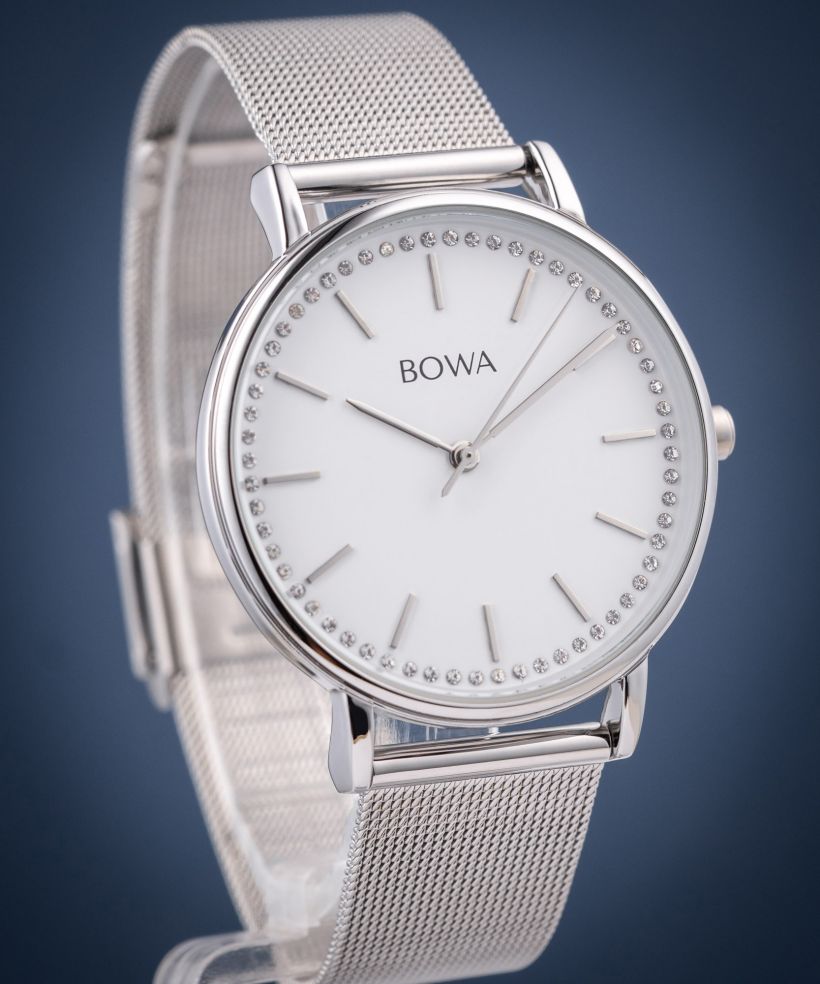 Годинник Жіночий BOWA Rio White-Silver Mesh 38