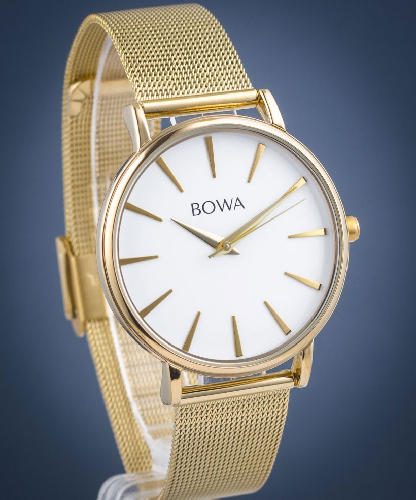 Годинник Жіночий BOWA Praha White-Gold Mesh 38
