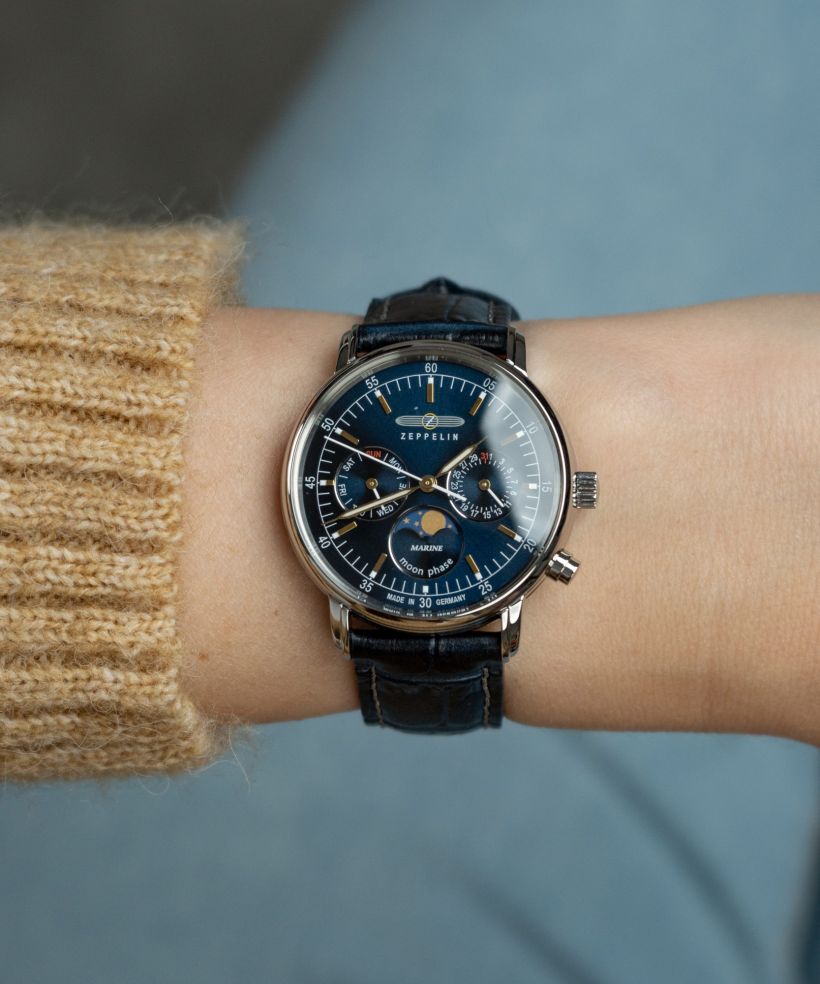 Годинник Жіночий Zeppelin LZ14 Marine Moonphase Lady