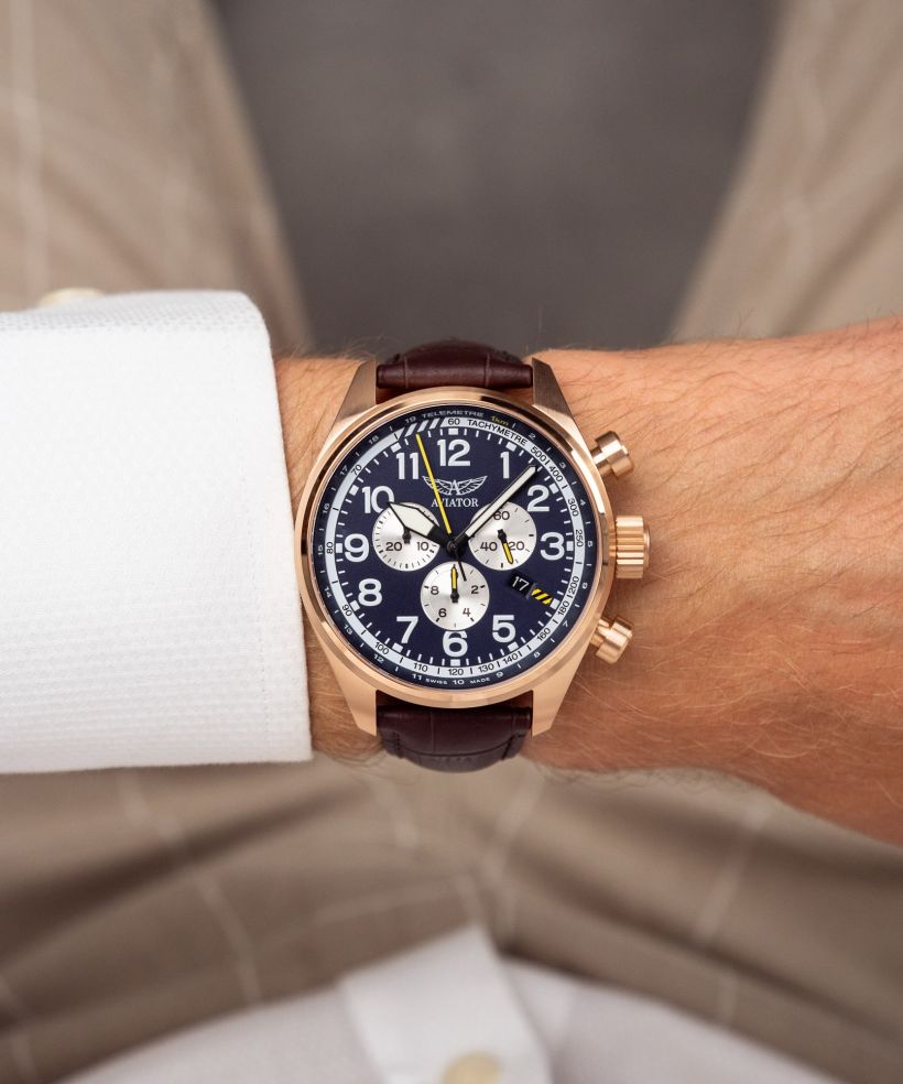 Годинник Чоловічий Aviator Airacobra P45 Chronograph