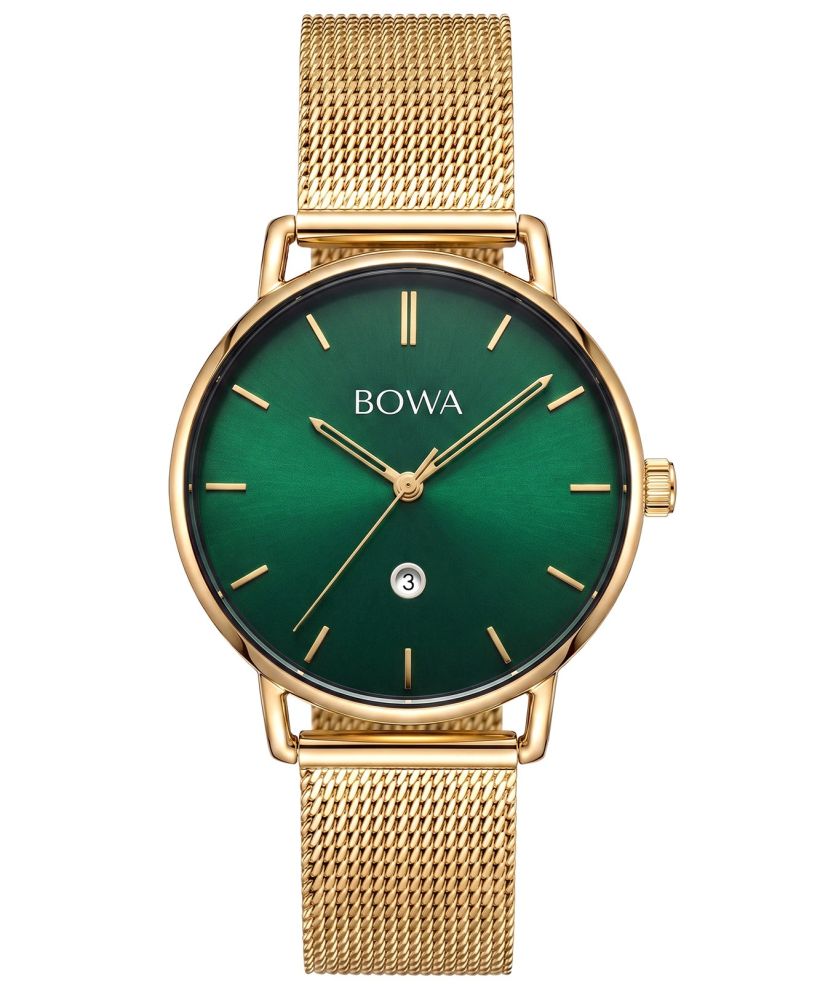 Годинник Жіночий BOWA Milan Green Gold Mesh 34