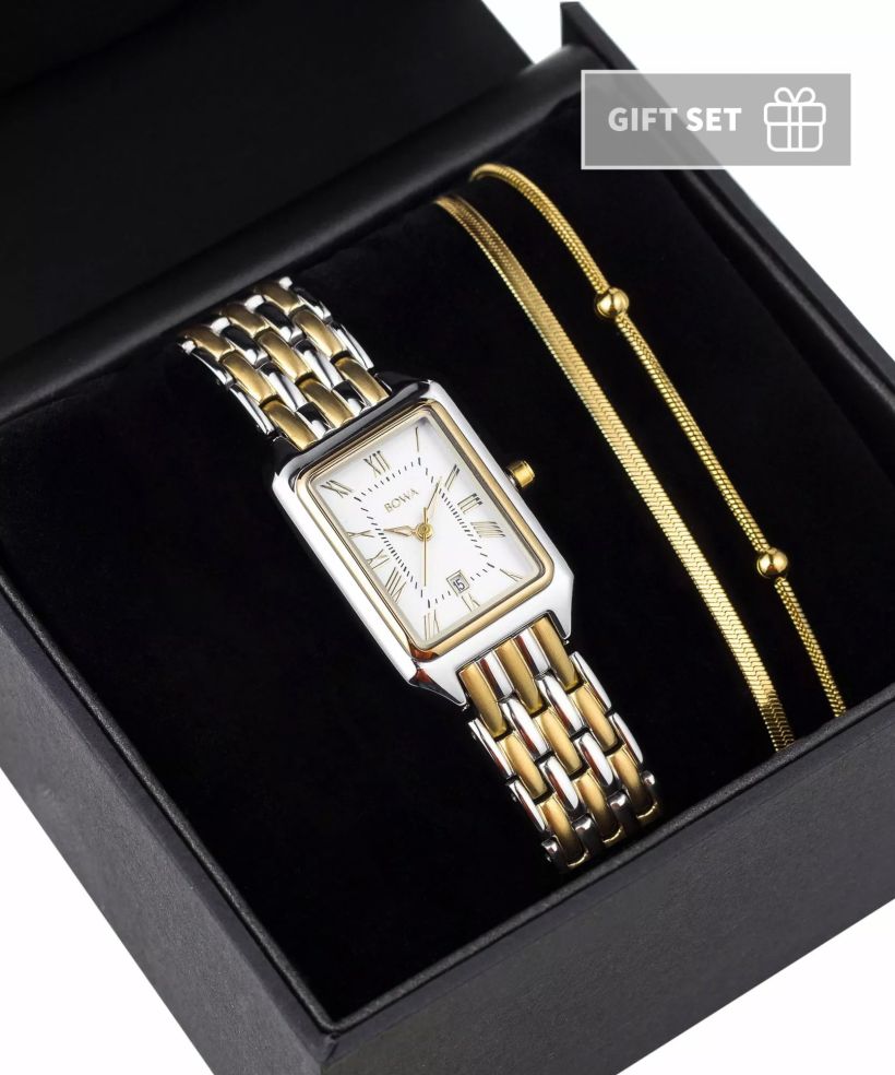 Годинник Жіночий BOWA Barcelona Pearl Gold Steel 23 Gift Set