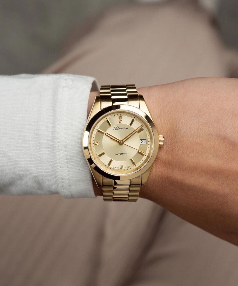 Годинник Жіночий Adriatica Classic Automatic Diamonds