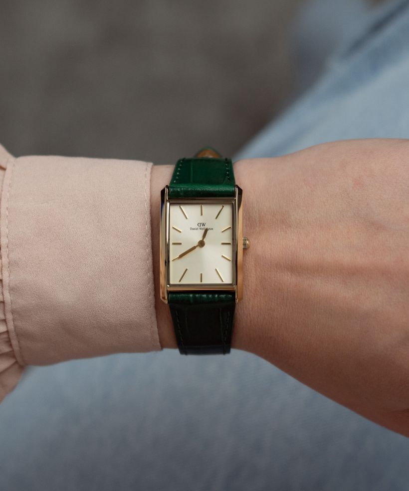 Годинник Жіночий Daniel Wellington Bound Crocodile Champagne Sunray Gold 22 22