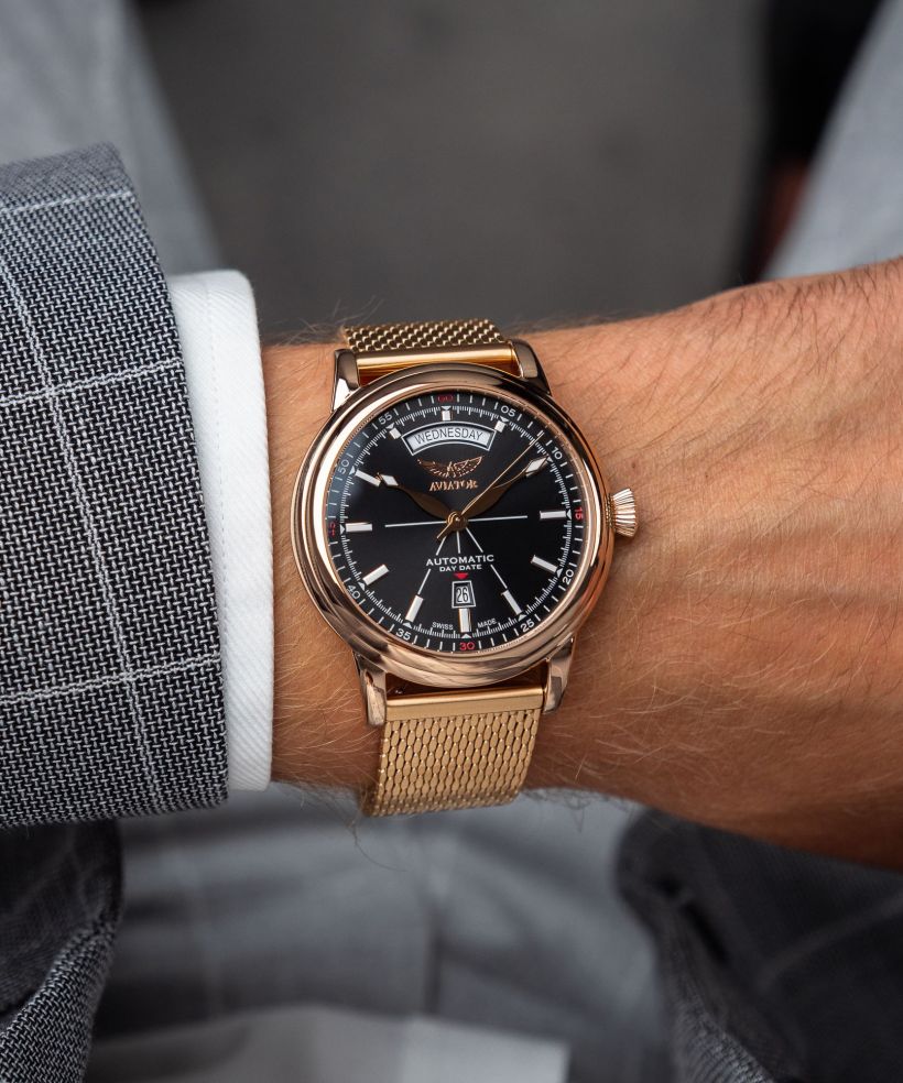 Годинник Чоловічий Aviator Douglas Day-Date Automatic Limited Edition