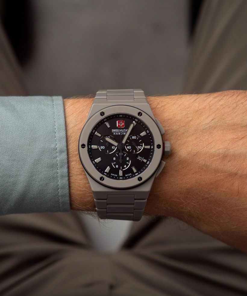 Годинник Чоловічий Swiss Military Hanowa Sidewinder Chronograph Ceramic