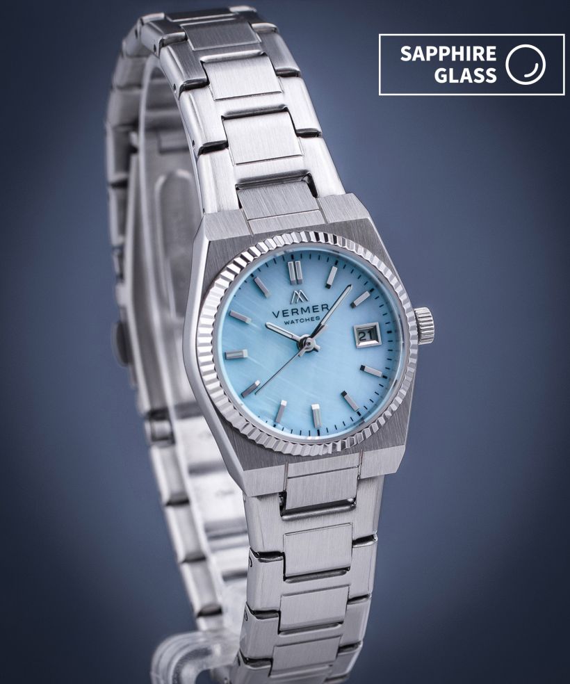 Годинник Жіночий VERMER Caspian Mini Blue Silver Steel