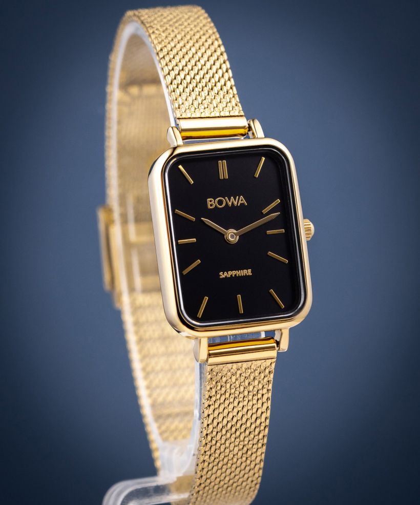 Годинник Жіночий BOWA Dubai Black-Gold Mesh 20