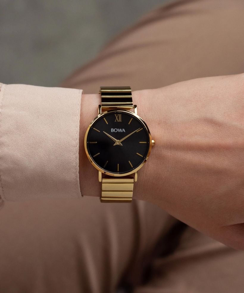 Годинник Жіночий BOWA London Black-Gold Steel 33
