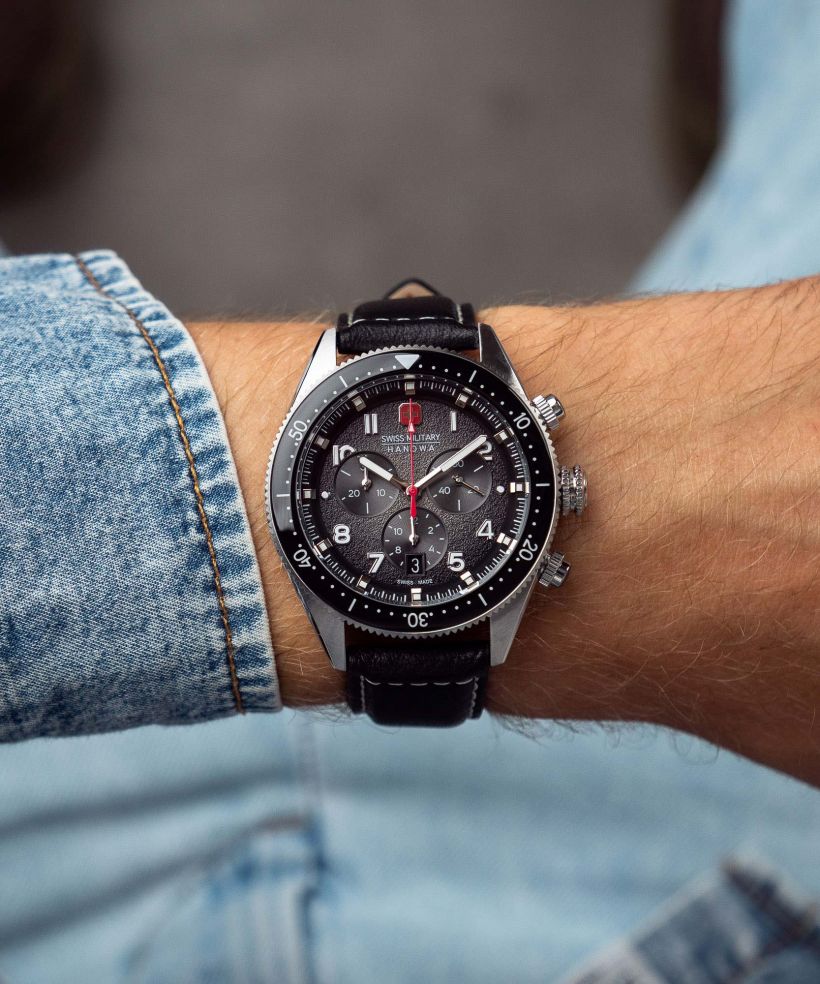 Годинник Чоловічий Swiss Military Hanowa Greyhound Chronograph