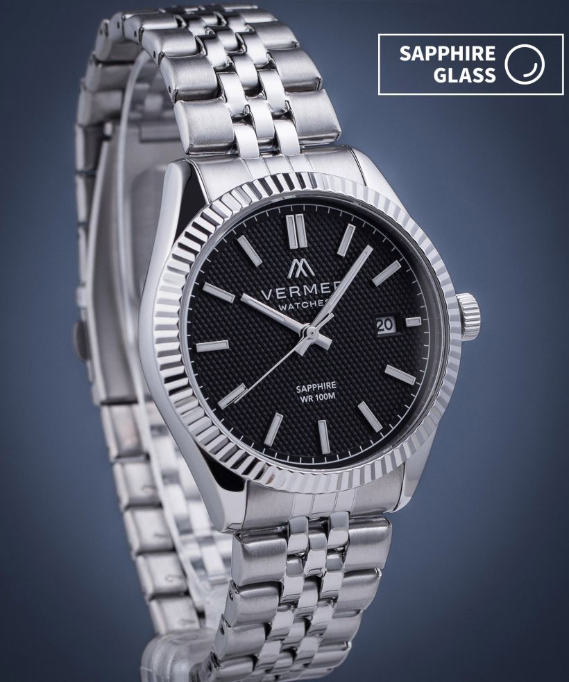 Годинник Чоловічий VERMER Ionian Black Silver Steel
