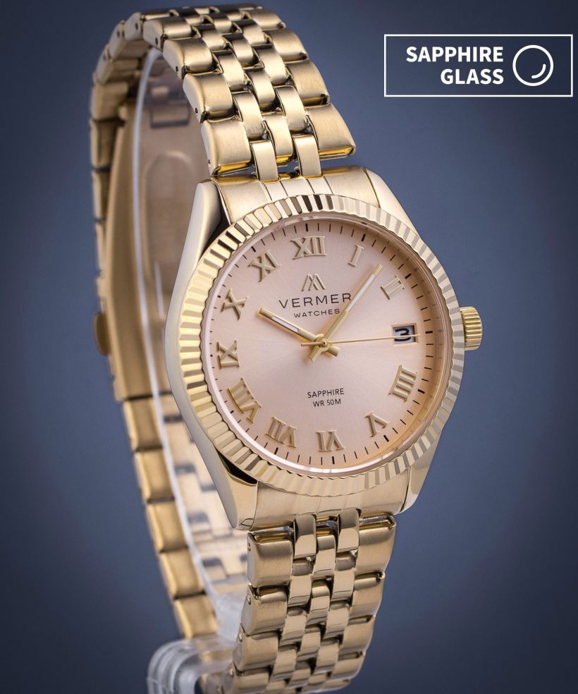 Годинник Жіночий VERMER Aegean Lady Full Gold Steel