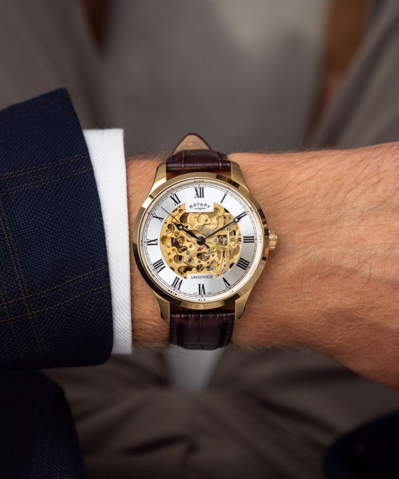 Годинник Чоловічий Rotary Greenwich Automatic Skeleton