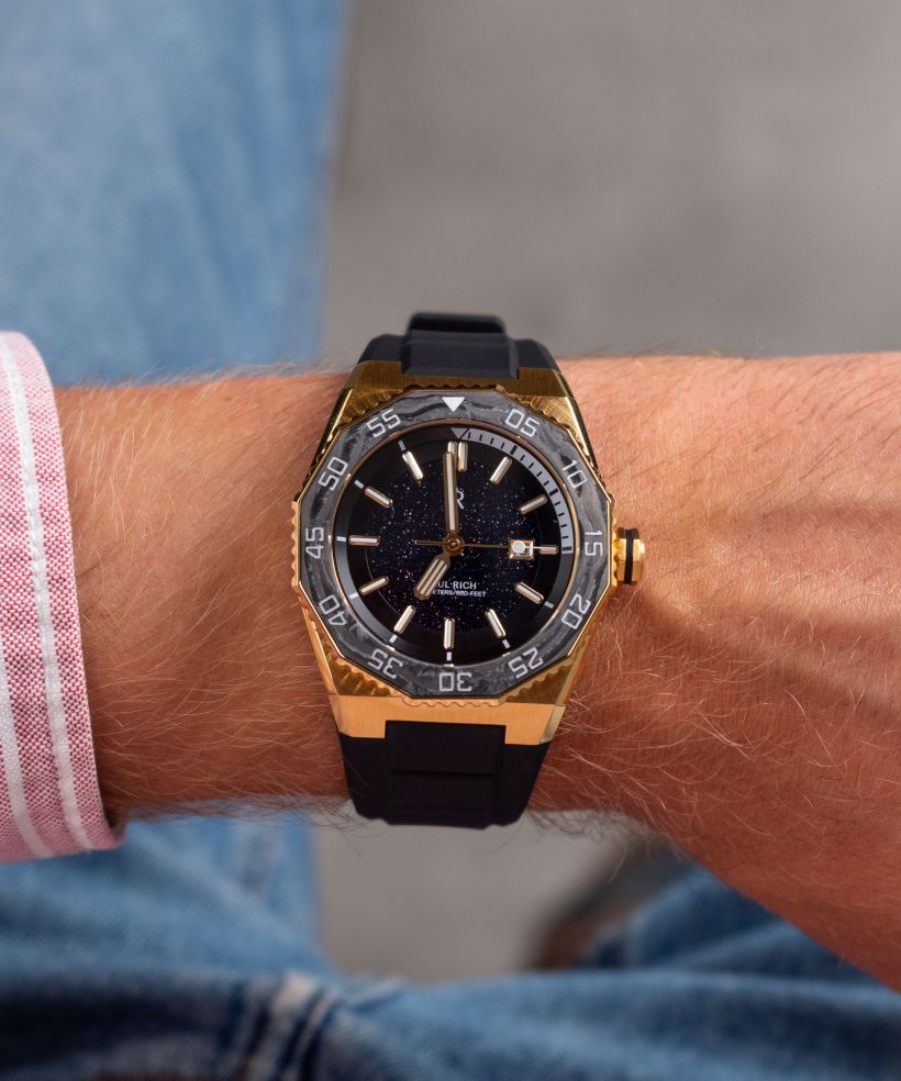 Годинник Чоловічий Paul Rich Aquacarbon Pro Imperial Gold Aventurine
