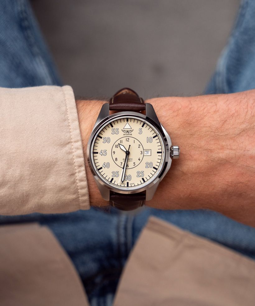 Годинник Чоловічий Aviator Airacobra 43 Heritage Automatic