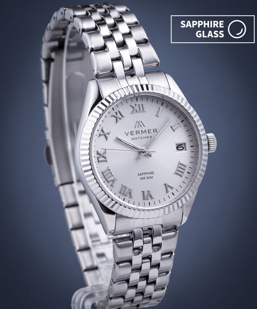 Годинник Жіночий VERMER Aegean Lady Full Silver Steel