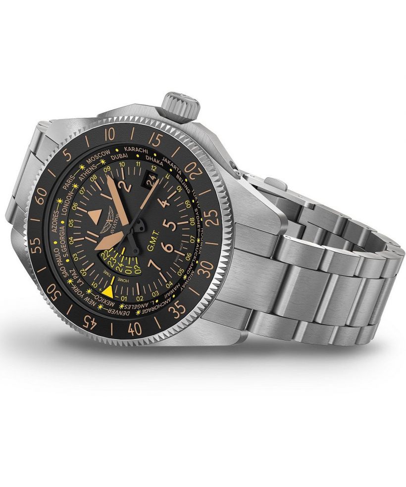 Годинник Чоловічий Aviator Airacobra GMT