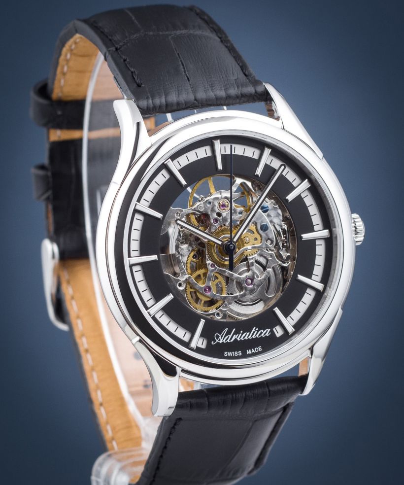 Годинник Чоловічий Adriatica Automatic Skeleton SET