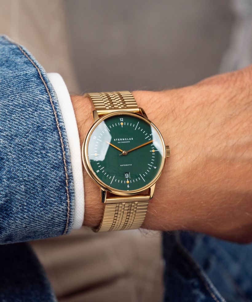 Годинник Чоловічий Sternglas Naos Green Gold Automatic