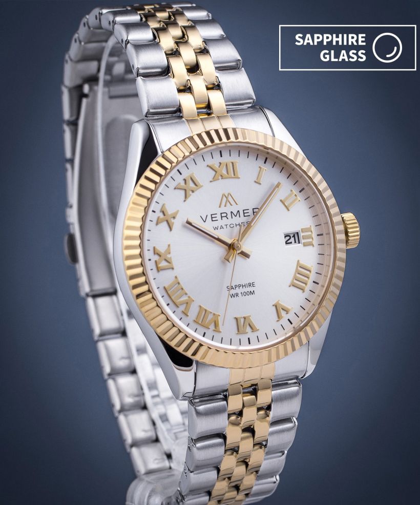 Годинник Чоловічий VERMER Aegean Silver Silver-Gold Steel