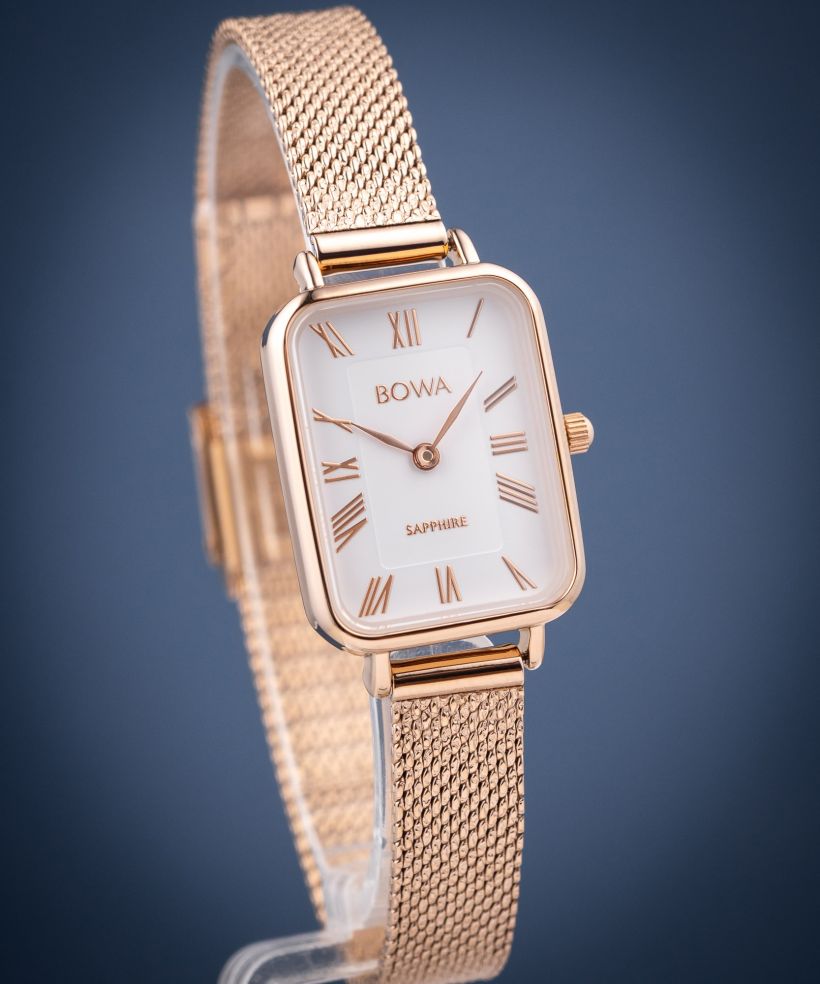 Годинник Жіночий BOWA Dubai White Rose-Gold Mesh 20