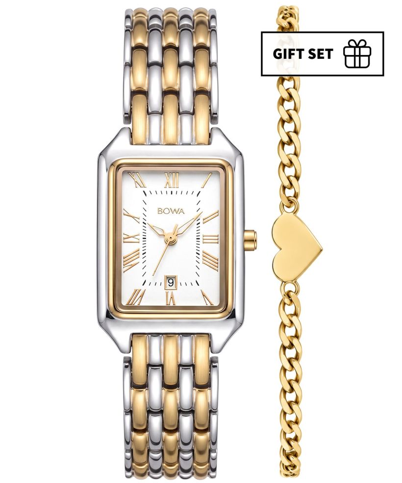 Годинник Жіночий BOWA Barcelona White Silver-Gold Steel 23 Gift Set