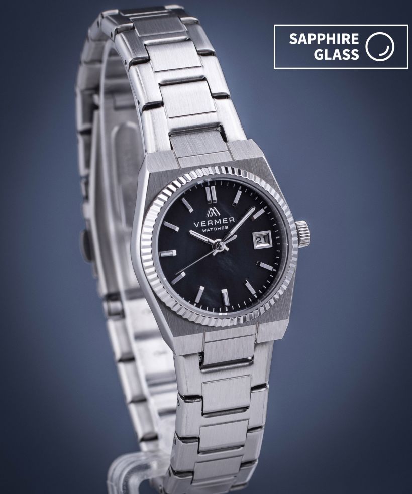 Годинник Жіночий VERMER Caspian Mini Black Silver Steel