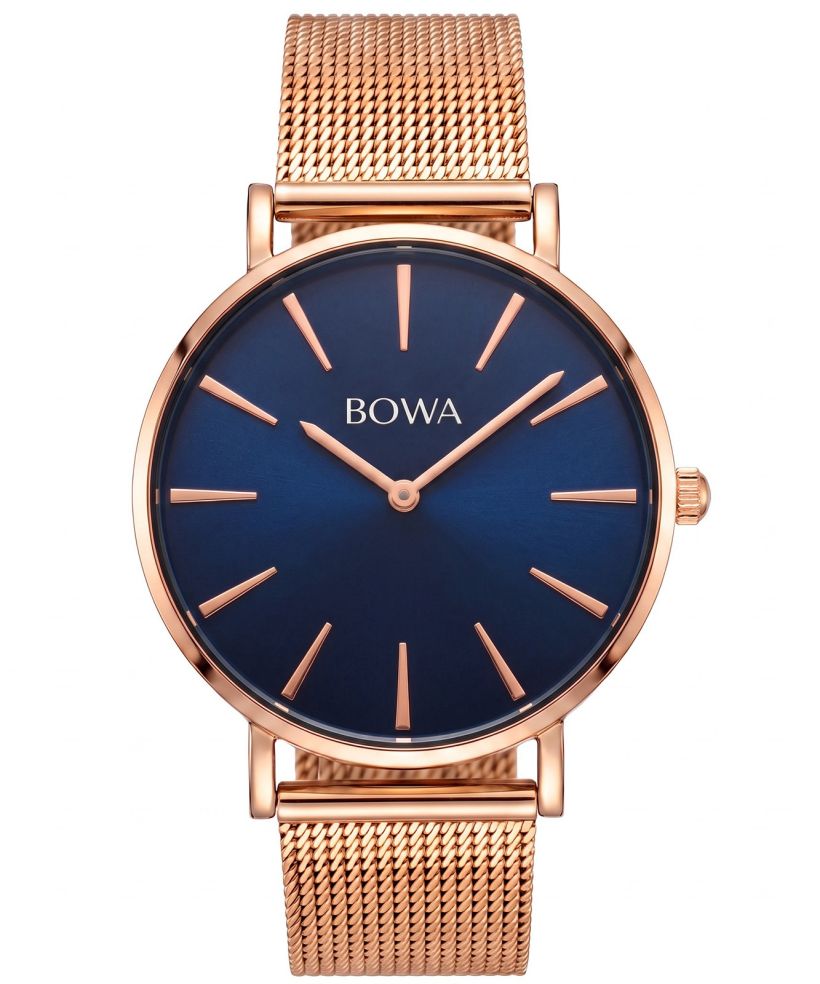 Годинник Жіночий BOWA New York Navy Blue Rose-Gold Mesh 38