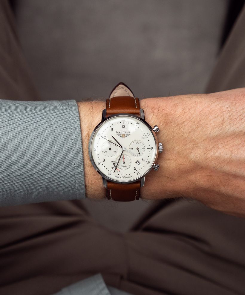 Годинник Чоловічий Bauhaus Classic Power Reserve Solar Chronograph