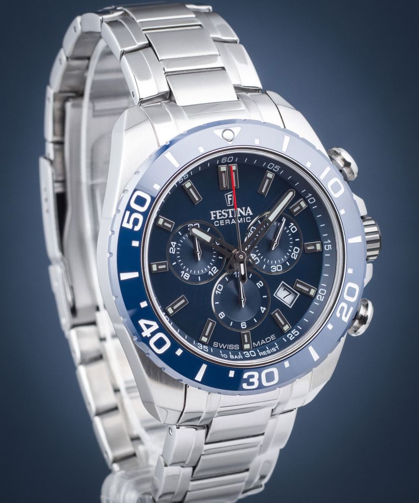 Годинник Чоловічий Festina Ceramic Chronograph