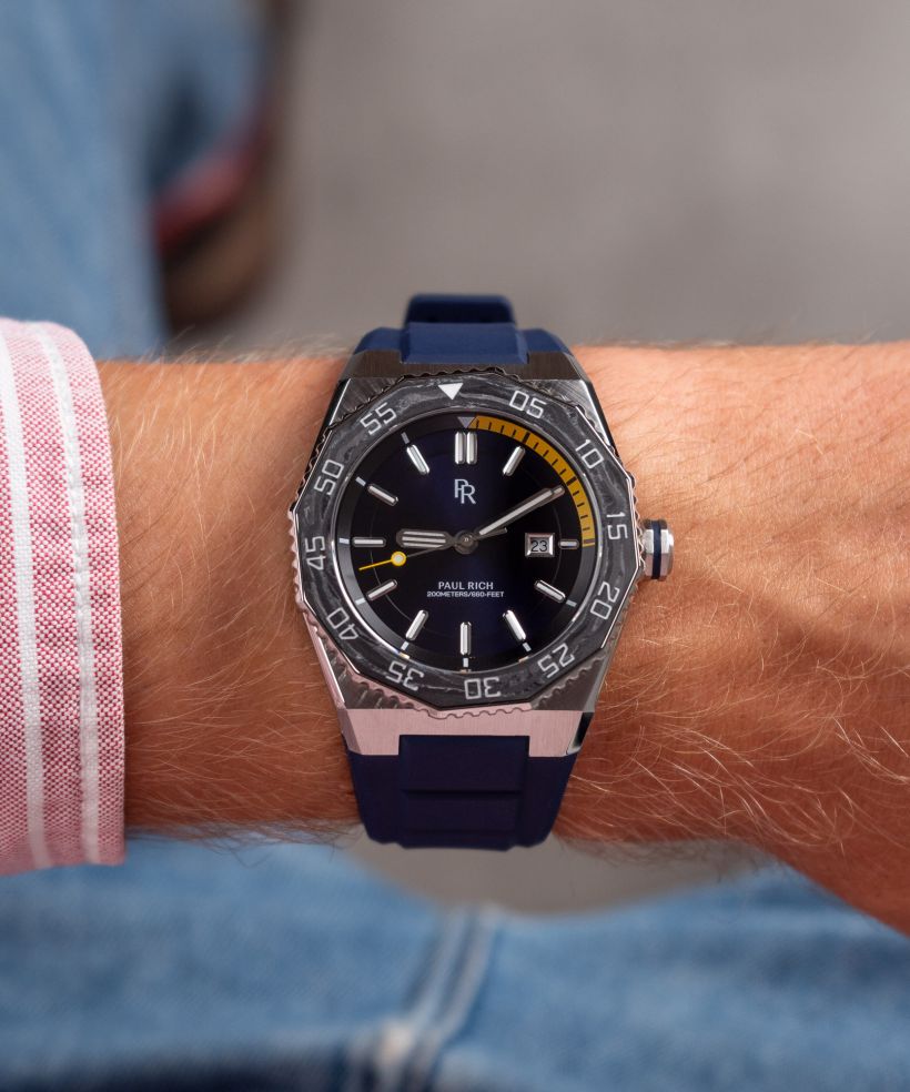 Годинник Чоловічий Paul Rich Aquacarbon Pro Horizon Blue Sunburst